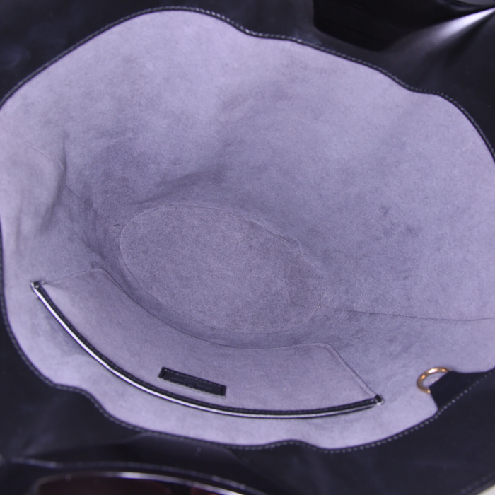 Bolso de mano Louis Vuitton Noctembule en cuero Epi negro - Detail D2