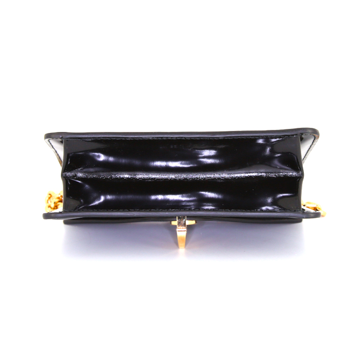 Borsa a tracolla Dior Cest Dior modello piccolo in pelle verniciata nera - Detail D5