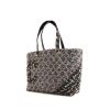 Chanel Cambon shopping bag in black and grey jersey canvas - 00pp thumbnail