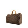 Bolso de mano Louis Vuitton Speedy 40 cm en lona Monogram revestida marrón y cuero natural - 00pp thumbnail