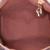 Borsa Louis Vuitton Speedy 40 cm in tela monogram cerata marrone e pelle naturale - Detail D2 thumbnail
