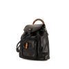 Mochila Gucci Bamboo Backpack en cuero negro - 00pp thumbnail