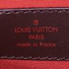 Louis Vuitton Pegase rigid suitcase in ebene damier canvas and brown leather - Detail D3 thumbnail