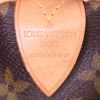 Borsa da viaggio Louis Vuitton Keepall 50 cm in tela monogram cerata marrone e pelle naturale - Detail D3 thumbnail