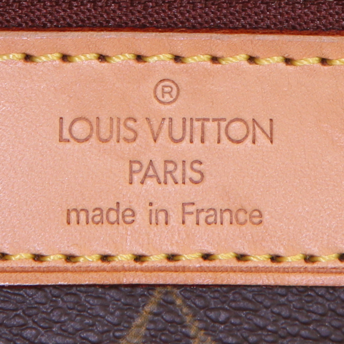 Louis Vuitton Alto shopping bag in brown monogram canvas and natural leather - Detail D3