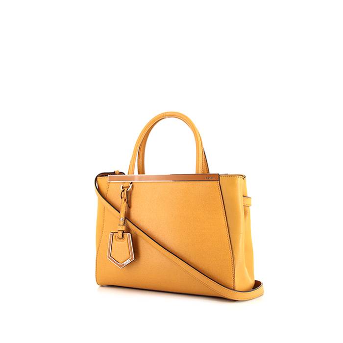 Fendi 2 Jours small model shoulder bag in orange leather - 00pp