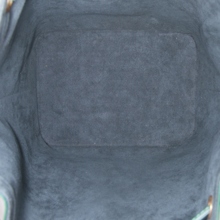 Sac à main Louis Vuitton petit Noé en cuir épi vert - Detail D2