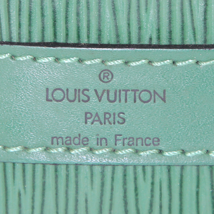 Borsa Louis Vuitton petit Noé in pelle Epi verde - Detail D3