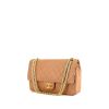 Chanel Timeless Classic bag worn on the shoulder or carried in the hand in beige quilted leather - 00pp thumbnail