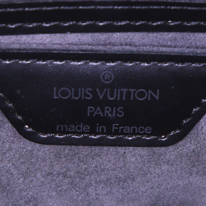 Bolso de mano Louis Vuitton Soufflot en cuero Epi negro - Detail D3