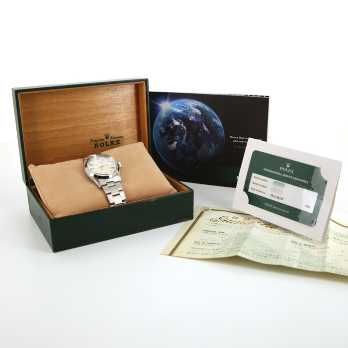 Rolex Oyster Date Precision watch in stainless steel Ref:  6694 Circa  1986 - Detail D2