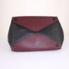 Prada Vitello handbag in burgundy and black bicolor leather - Detail D4 thumbnail