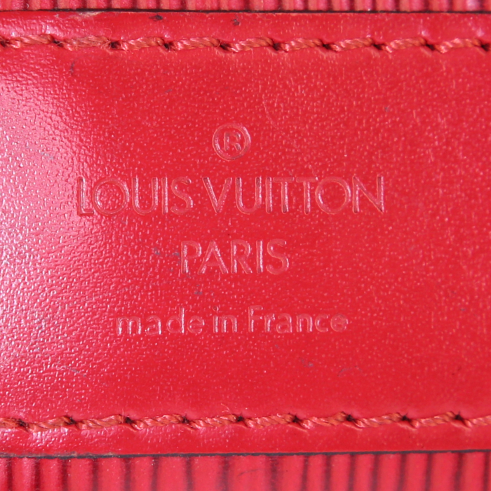 Louis Vuitton Sac d'épaule shoulder bag in red epi leather - Detail D3