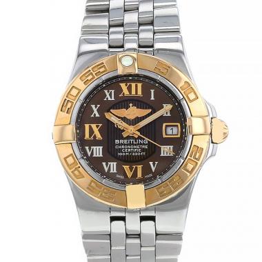 Reloj Breitling Galactic de oro y acero Ref :  C71340 Circa  2010