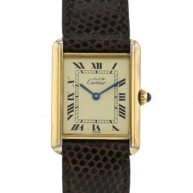 Cartier Tank Must watch in vermeil Circa  1980