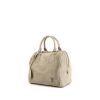 Louis Vuitton Speedy Cube handbag in grey suede and grey leather - 00pp thumbnail