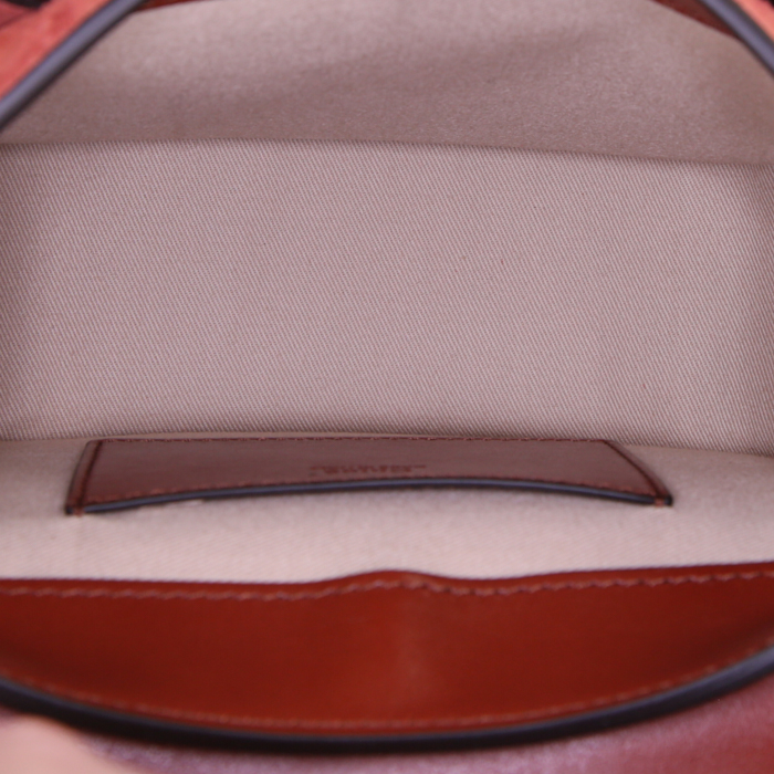 Chloé Tess shoulder bag in brown leather - Detail D3