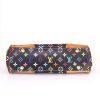 Louis Vuitton Beverly bag worn on the shoulder or carried in the hand in black multicolor monogram canvas and natural leather - Detail D4 thumbnail