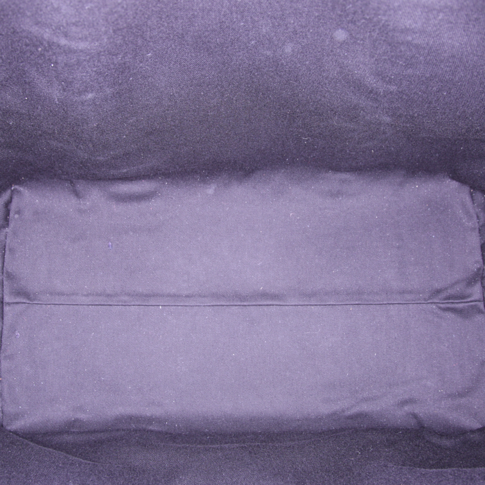 Borsa weekend in pelle nera con motivo - Detail D2