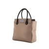 Prada Etiquette handbag in grey and black bicolor leather - 00pp thumbnail