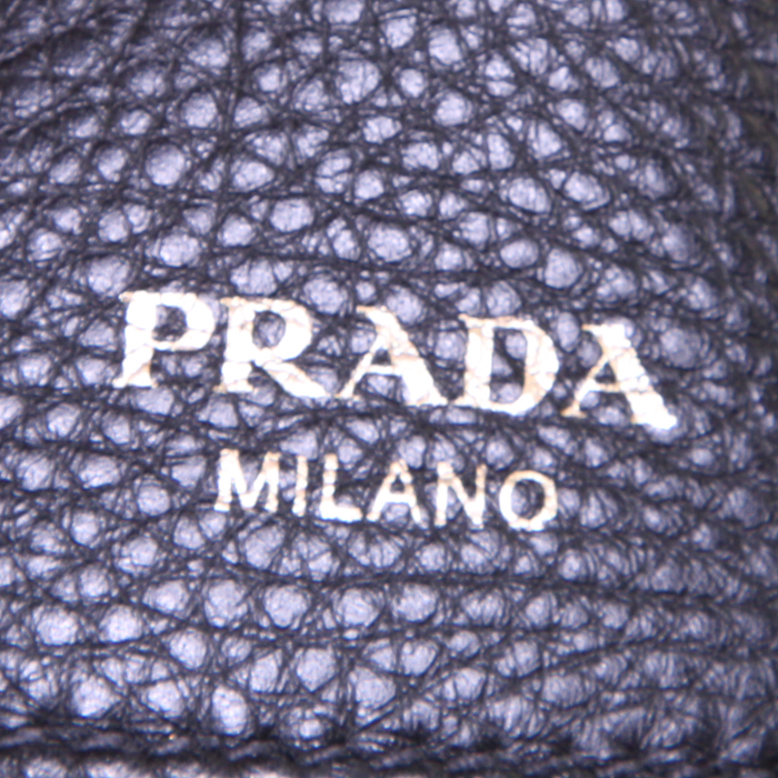 Borsa Prada in pelle martellata nera - Detail D3