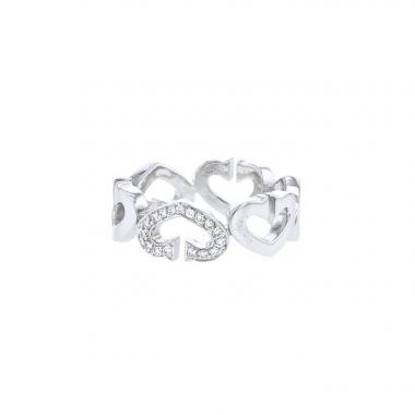 Cartier Coeur et Symbole ring in white gold and diamonds