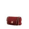 Chanel Baguette handbag in burgundy quilted leather - 00pp thumbnail