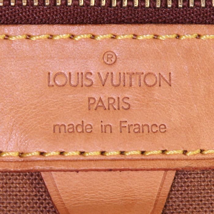 Louis Vuitton America's Cup backpack in orange monogram canvas and natural leather - Detail D3