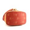 Louis Vuitton America's Cup backpack in orange monogram canvas and natural leather - Detail D4 thumbnail