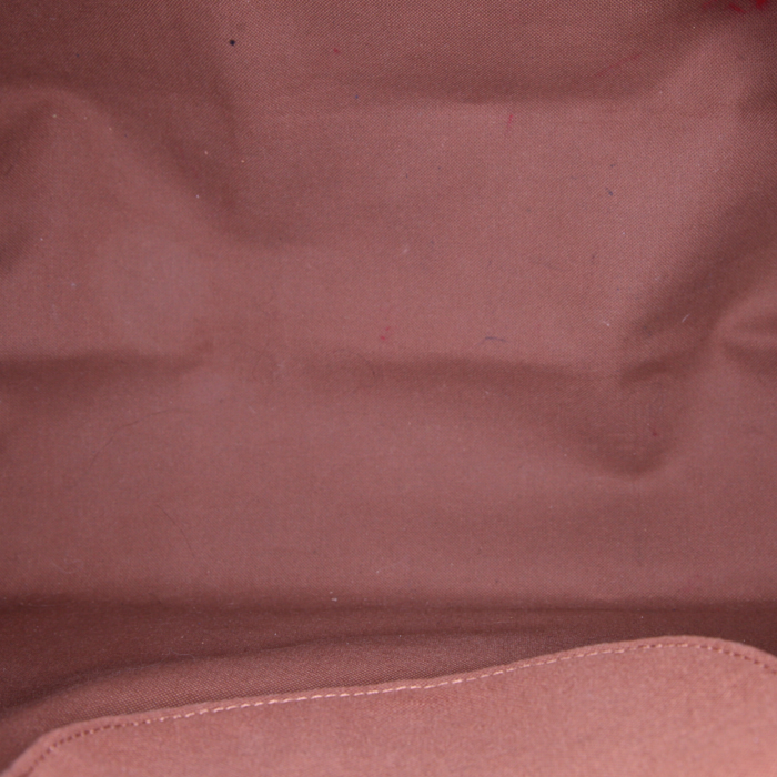 Bolso de mano Louis Vuitton Speedy 40 cm en lona Monogram revestida marrón y cuero natural - Detail D2