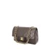 Chanel Timeless handbag in dark brown quilted leather - 00pp thumbnail