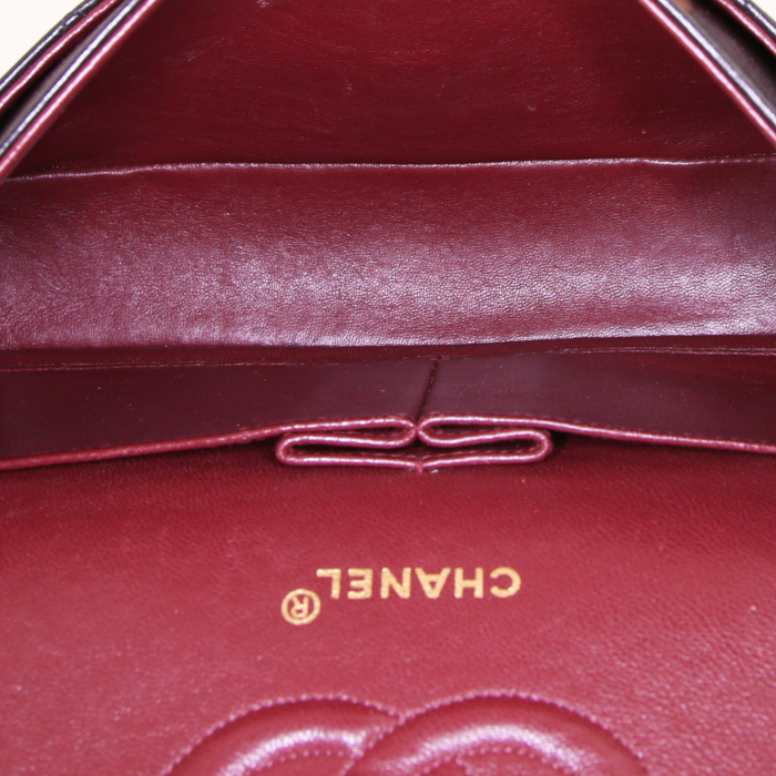 Borsa Chanel Timeless in pelle trapuntata marrone scuro - Detail D3