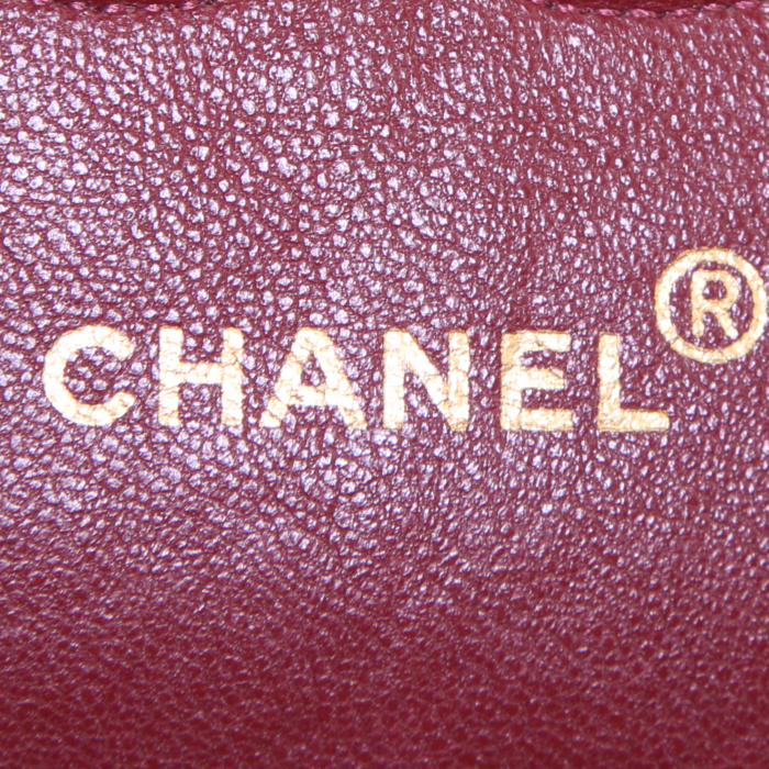 Chanel Timeless handbag in dark brown quilted leather - Detail D4