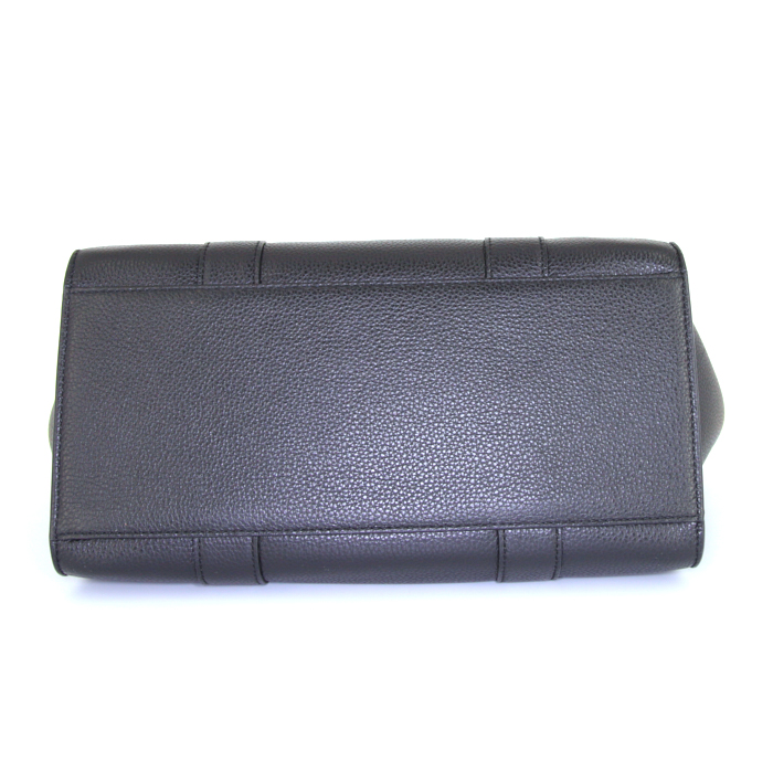 Bolso de mano Mulberry Bayswater en cuero granulado negro - Detail D5