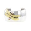 Tiffany & Co Libellule cuff bracelet in silver,  pink gold and yellow gold - 00pp thumbnail