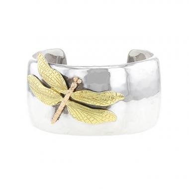 Tiffany & Co Libellule cuff bracelet in silver,  pink gold and yellow gold