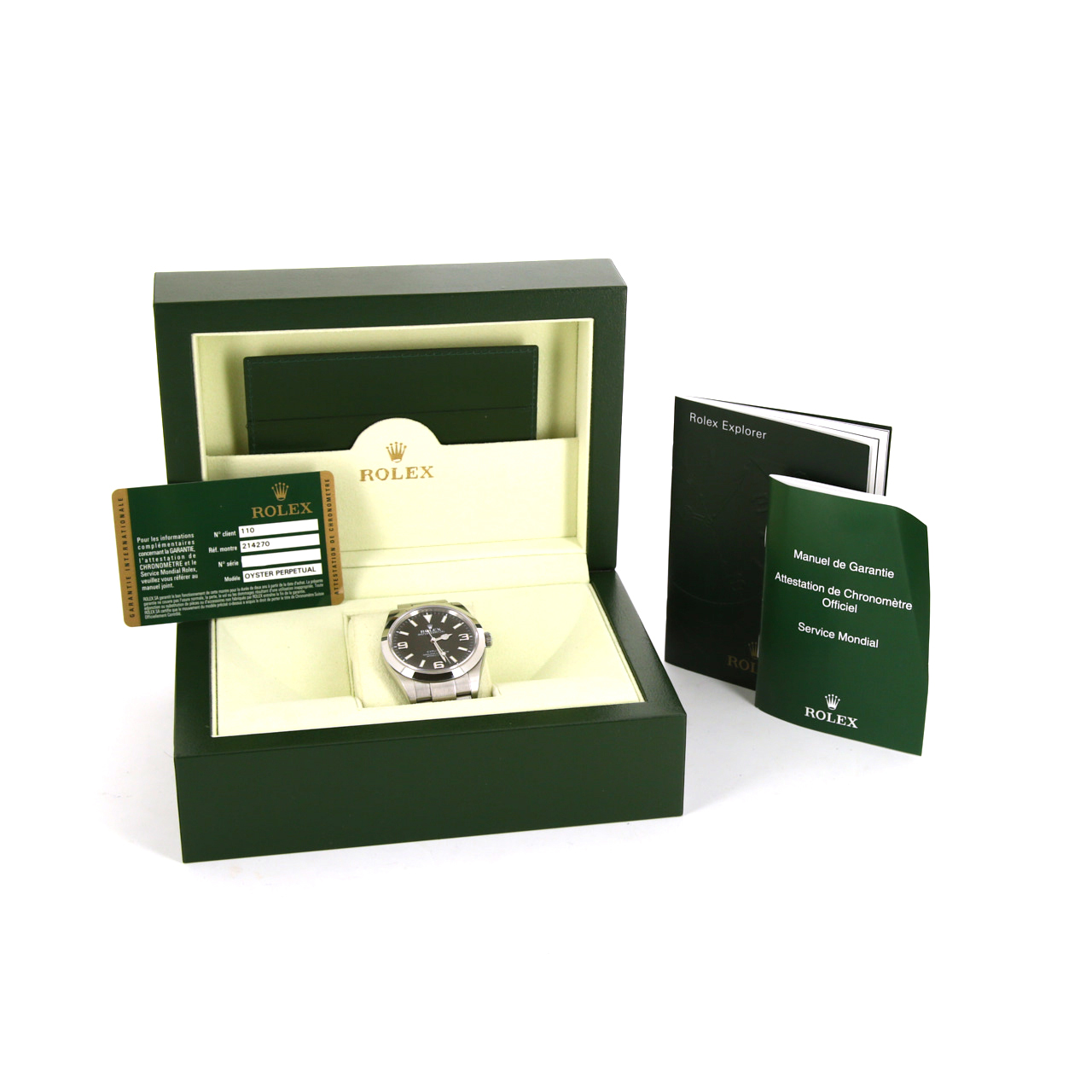 Montre Rolex Explorer en acier Ref :  214270 Vers  2013 - Detail D2