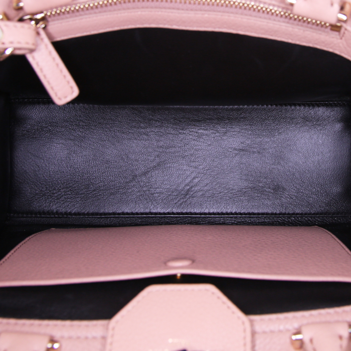 Borsa a tracolla Givenchy Obsedia in pelle martellata beige - Detail D3