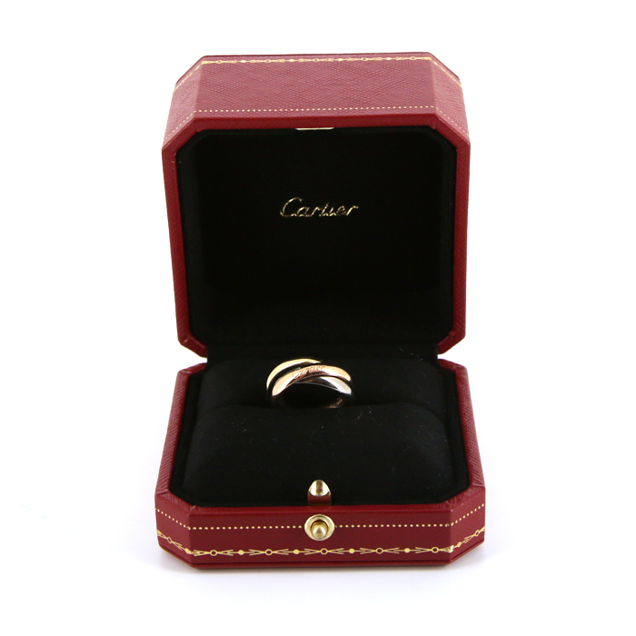 Cartier Trinity medium model ring in 3 golds, size 51 - Detail D2