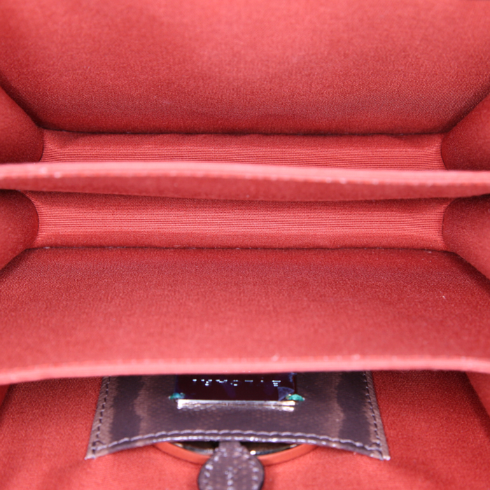 Bulgari Serpenti handbag in beige snake - Detail D3