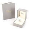Anello Dior Oui in oro bianco,  diamante e acquamarina - Detail D2 thumbnail