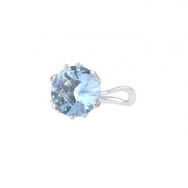 Bague Dior Oui en or blanc,  diamant et aigue-marine