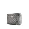 Chanel Camera bag worn on the shoulder or carried in the hand in grey quilted leather - 00pp thumbnail