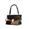Balenciaga handbag in brown and blue tricolor leather - 00pp thumbnail