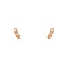 Dinh Van Pulse small model small earrings in pink gold and diamonds - 00pp thumbnail