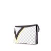Louis Vuitton America's Cup pouch in azur damier canvas and blue leather - 00pp thumbnail