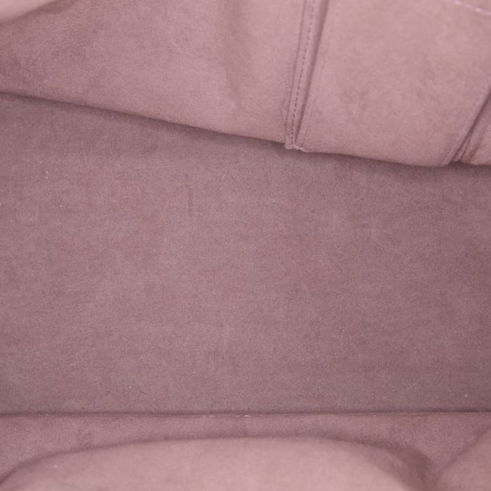 Borsa Louis Vuitton Alma modello piccolo in tela monogram multicolore e nera con borchie e pelle naturale - Detail D2