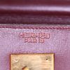 Hermes Kelly 35 cm bag worn on the shoulder or carried in the hand in burgundy box leather - Detail D4 thumbnail
