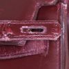Hermes Kelly 35 cm bag worn on the shoulder or carried in the hand in burgundy box leather - Detail D5 thumbnail