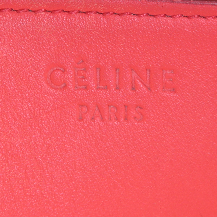 Shopping bag Céline Phantom in pelle corallo - Detail D3